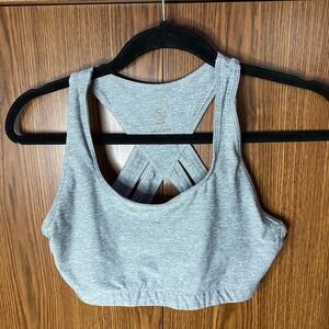 Shape‎ Sports Bra Womens Small Grey Heathered Strappy Racerback Activewear